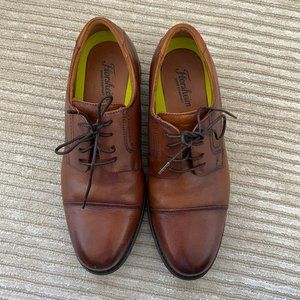 Florsheim Cap Toe Derby Shoe in Cognac